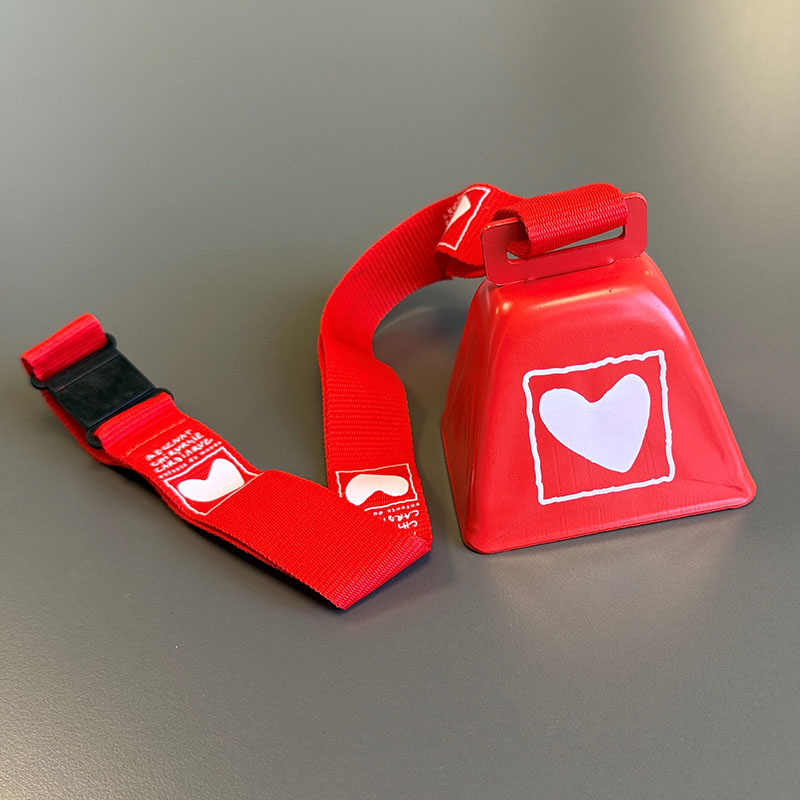 Cloche Echo rouge Mécénat Chirurgie Cardiaque Tour de France 2026
